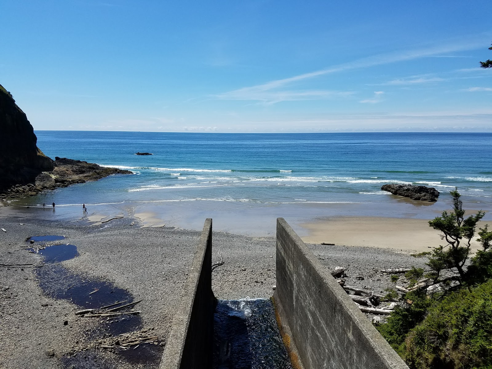 Foto de Larson Creek beach Oregon e sua bela paisagem