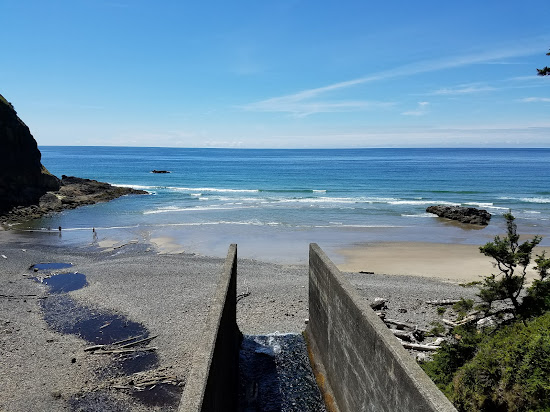 Larson Creek beach Oregon