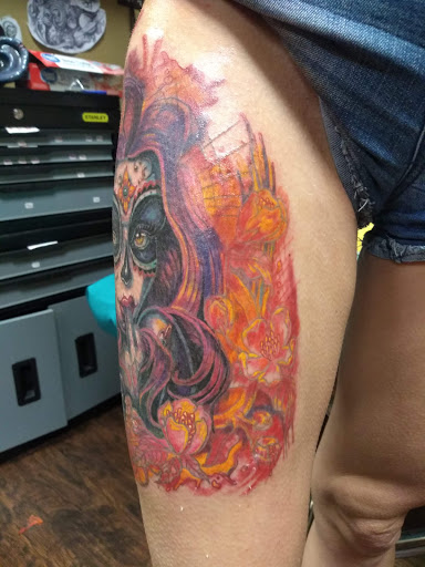 Explore tattoo ideas on the side, creative tattoo ideas in Greensboro, available at Seven Sagas Tattoo Studio