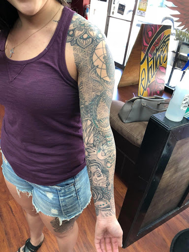 Explore patchwork tattoos ideas, creative tattoo ideas in Lewiston, available at Artistic Soul Tattoos