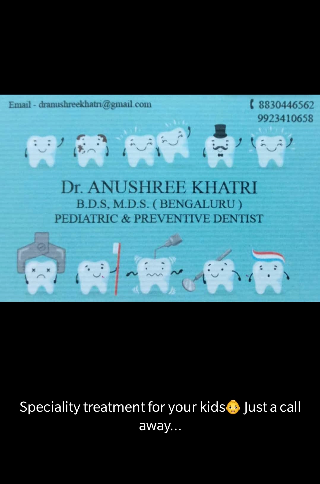 Dr. Anushree Khatri, Pediatric Dentist (Kids and teens dental specialist)