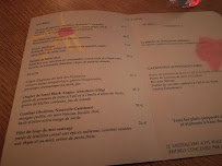 Le Vaisseau Vert à Paris menu