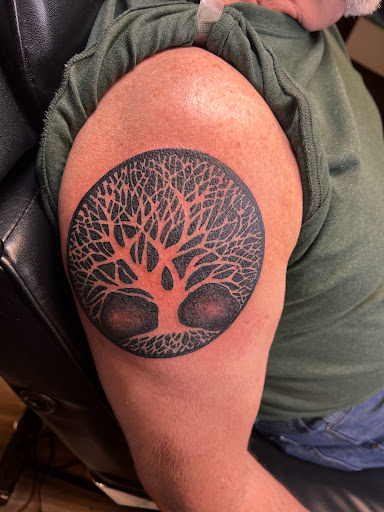 Explore tattoo background ideas, creative tattoo ideas in Greenfield, available at Tattoos In Time Studio