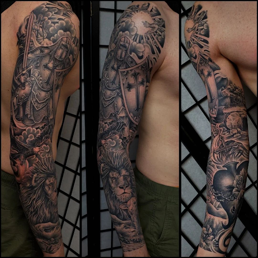 Explore cover up tattoo ideas on forearm, creative tattoo ideas in Virginia Beach, available at Studio Evolve
