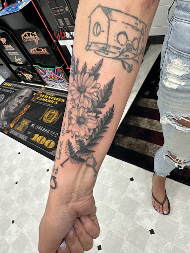 Explore leg tattoo idea for men, creative tattoo ideas in Orland, available at K1LL3R ARTW0RK