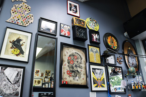 Explore left hand tattoo ideas, creative tattoo ideas in Deerfield Beach, available at Black Rose Tattoo Studio