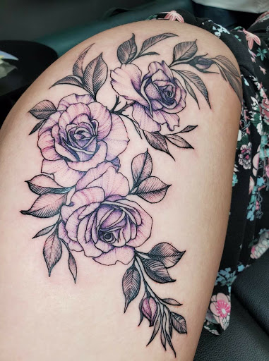 Explore cool upper arm tattoo ideas, creative tattoo ideas in Shelbyville, available at Stage Left Tattoo and Piercing