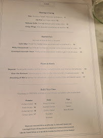 Restaurant Sunday In Soho à Paris - menu / carte