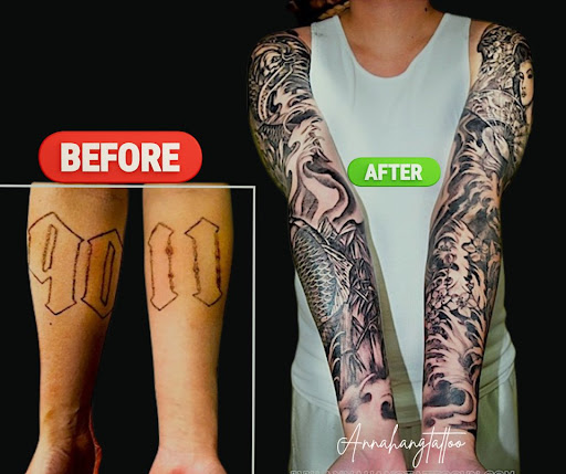 Explore side of wrist tattoo ideas, creative tattoo ideas in Garden Grove, available at Anna Hang Tattoo