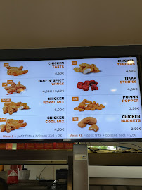 Menu / carte de Crust chicken and burger à Orléans