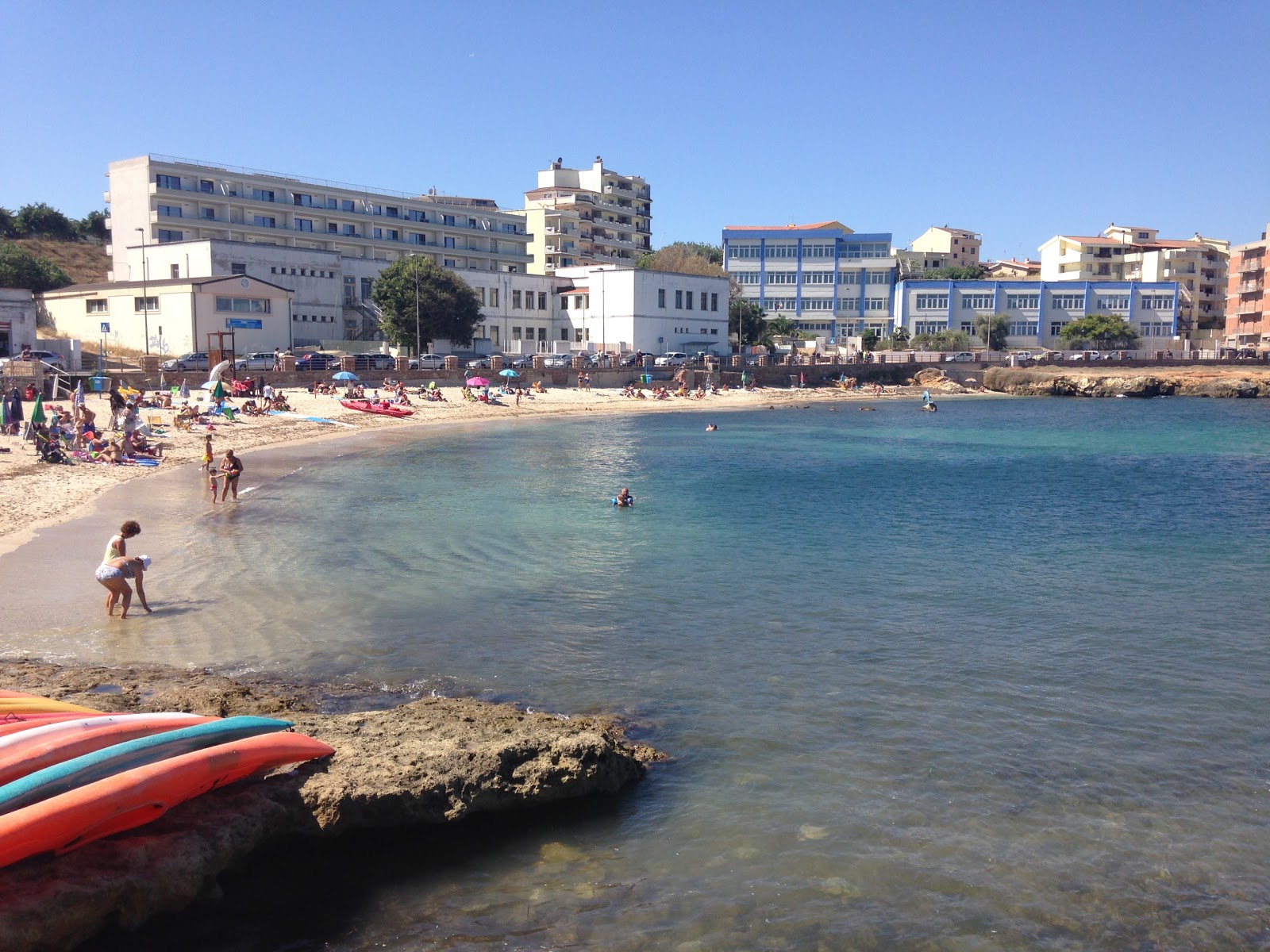 Foto van Spiaggia Scoglio Lungo voorzieningenruimte