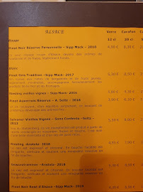 La Cloche à Fromage RESTAURANT à Strasbourg menu