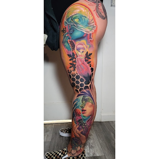 Find long distance best friend tattoo ideas for your next unique tattoo in Sacramento at The Iron Monkey Tattoo