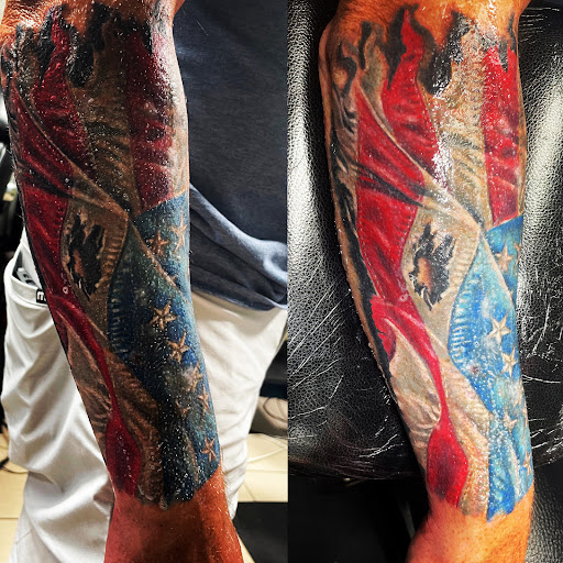 Explore first child tattoo ideas for dad, creative tattoo ideas in Sarasota, available at SEVEN SINS Tattoo Studio