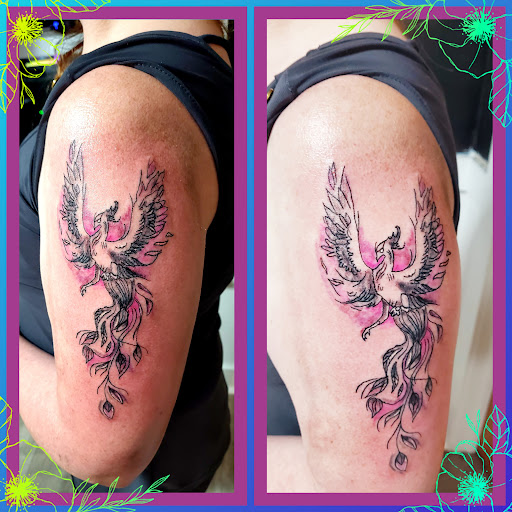 Explore fighting rooster tattoo ideas, creative tattoo ideas in Bloomsburg, available at Tuccis Tattoo & Piercings Studio