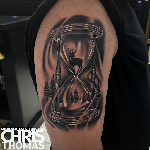 Explore unique name tattoo ideas, creative tattoo ideas in Sherwood, available at Golden Lotus Tattoo Studio