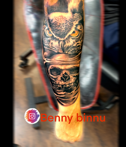 Explore beach tattoo ideas for men, creative tattoo ideas in Somerset, available at Benny binnu tattoo