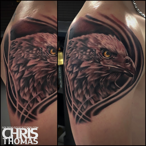 Explore maine tattoo ideas, creative tattoo ideas in Sherwood, available at Golden Lotus Tattoo Studio