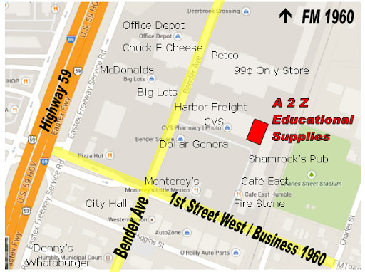 Educational Supply Store «A 2 Z Educational Supplies», reviews and photos, 222 1st St E B, Humble, TX 77338, USA