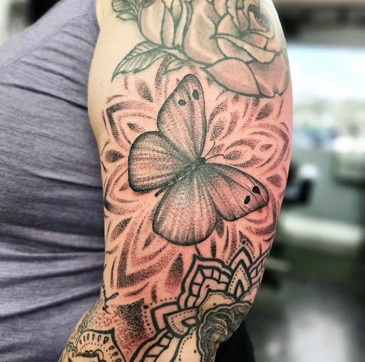 Explore mens full sleeve tattoo ideas, creative tattoo ideas in Fort Myers, available at Loyal 2 The Coil Tattoos & Piercings (Edison Mall Location Entrance F)