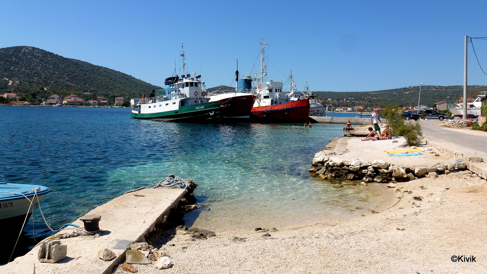 Photo of Kupinica beach with light fine pebble surface