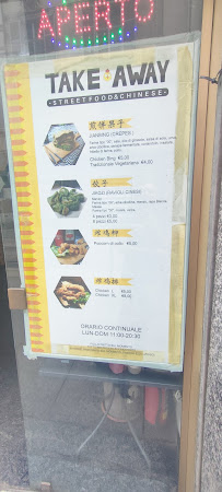 TAKE AWAY street food à Turin menu