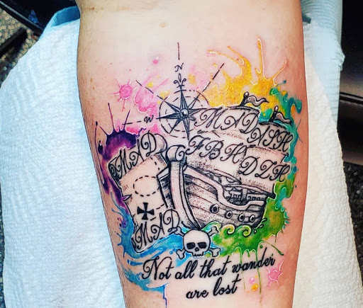 Explore tattoo music ideas, creative tattoo ideas in Kenosha, available at Kenosha Tattoo Company