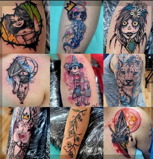 Explore throat tattoo ideas for females, creative tattoo ideas in Benton, available at Spectrum Tattoo