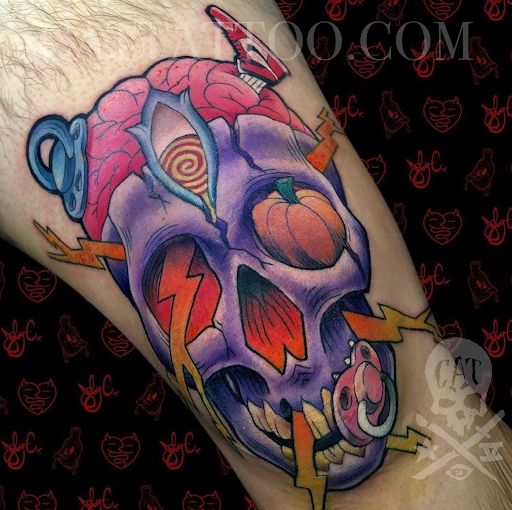 Explore marine life tattoo ideas, creative tattoo ideas in Addison, available at Cat Tattoo