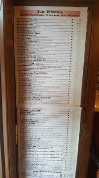 Pizzeria Antico Forno Da Mario Genova à Genoa (le menu)