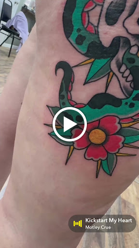 Explore cool face tattoo ideas, creative tattoo ideas in Vincennes, available at Silver Owl Tattoo