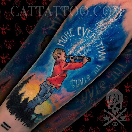 Explore great meaningful tattoo ideas, creative tattoo ideas in Addison, available at Cat Tattoo