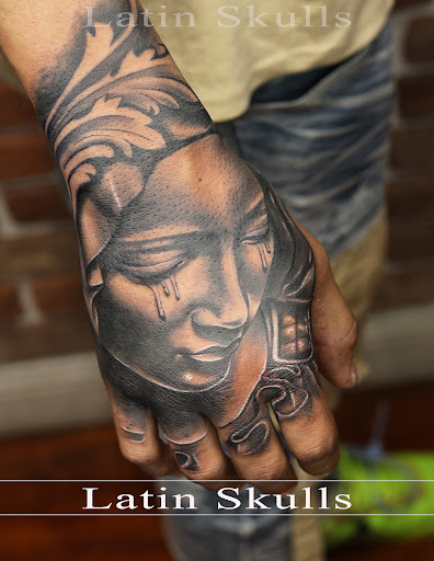 Explore in memory of dad tattoo ideas, creative tattoo ideas in Pico Rivera, available at Latin Skulls