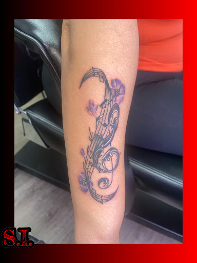 Explore science tattoo ideas, creative tattoo ideas in Mesa, available at SmokeN Ink Tattoos