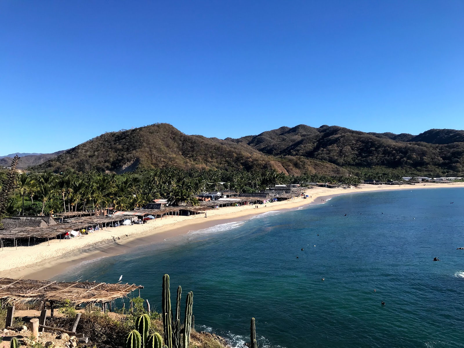 Photo de Playa Maruata avec un niveau de propreté de très propre