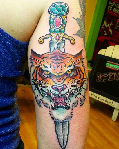 Explore upper sleeve tattoo ideas, creative tattoo ideas in Chicago, available at Mind Crusher Tattoo