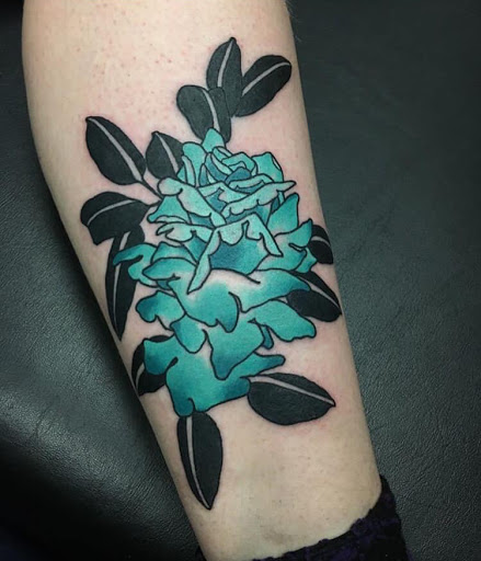 Explore concrete tattoo ideas, creative tattoo ideas in Stevens Point, available at Black Rabbit Tattooing