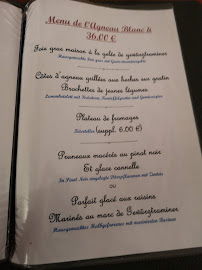 Auberge A l'Agneau Blanc à Beblenheim menu