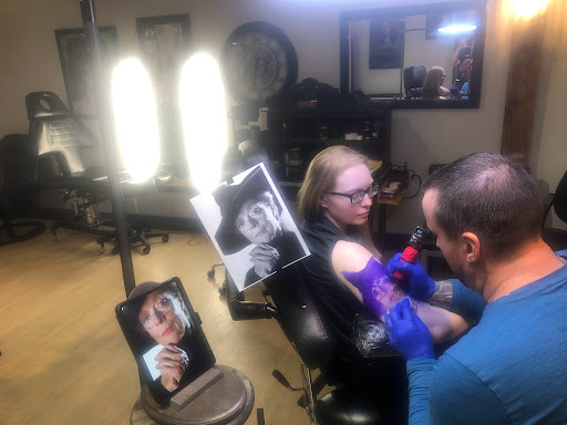 Explore mens outdoors tattoo ideas, creative tattoo ideas in Fort Wayne, available at Grade A Tattoos and Body Piercing