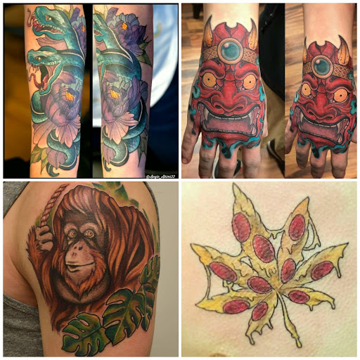 Find best friend finger tattoo ideas for your next unique tattoo in Saginaw at Drunken Monkey Tattoo