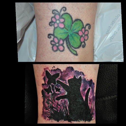 Explore tattoo cover up ideas on hand, creative tattoo ideas in Toledo, available at Cross Over Tattoo Studio