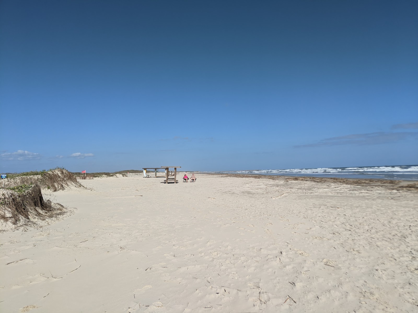 Foto van Mustang Park beach - goede huisdiervriendelijke plek voor vakantie