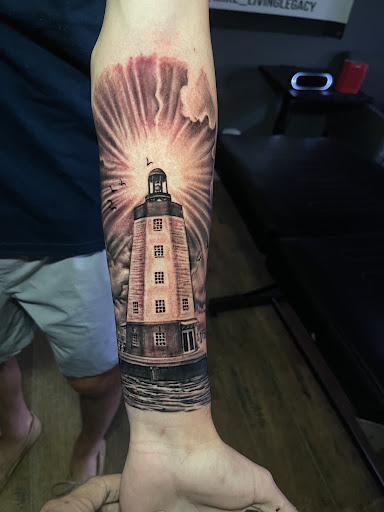 Explore small dog tattoo ideas, creative tattoo ideas in West Palm Beach, available at Living Legacy Tattoos