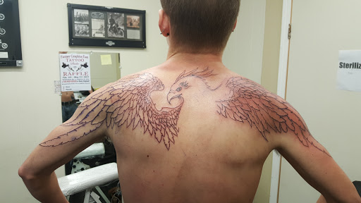 Explore fill in tattoo ideas for guys, creative tattoo ideas in Hays, available at Fantasy Graphics Tattoo Studios