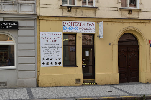 Pojezdová kolečka ke sprchovým koutům - Prodejna v Praze