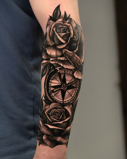 Explore journey tattoo ideas, creative tattoo ideas in Twentynine Palms, available at No Mans Land Tattoo