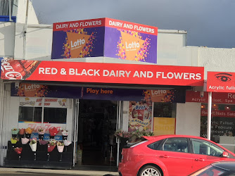Red & Black Dairy and flowers