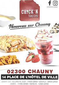 Menu / carte de Chick'n Tacos Chauny à Chauny