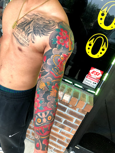 Explore under chin tattoo ideas, creative tattoo ideas in Jacksonville, available at Idle Hands Tattoo Co.