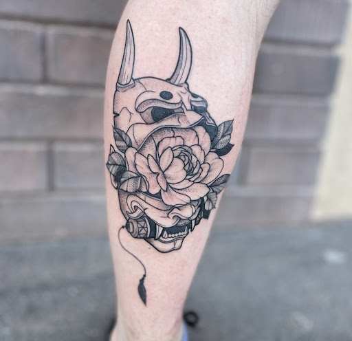 Explore women's leg sleeve tattoo ideas, creative tattoo ideas in Peoria, available at Modern Ink Tattoo